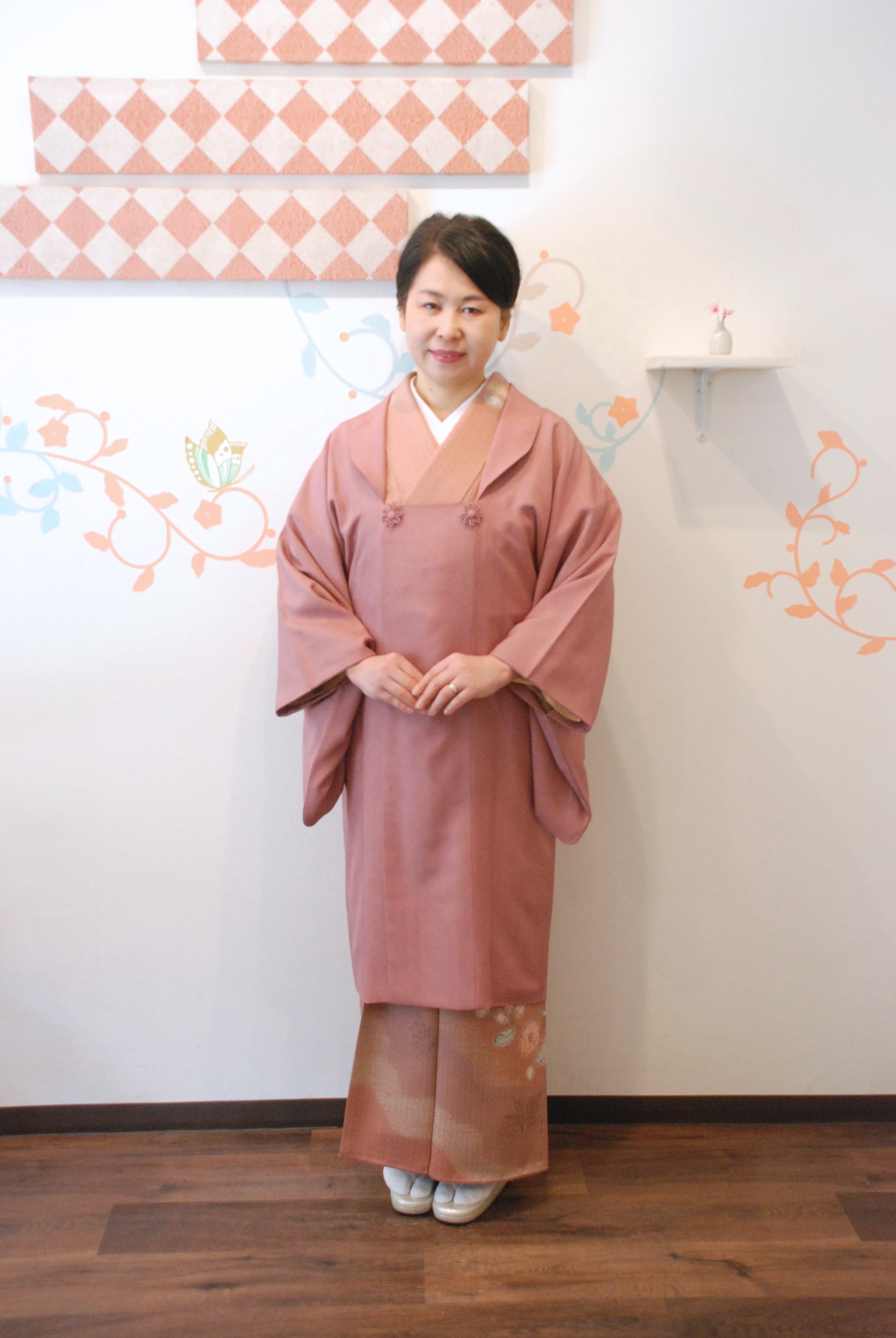 かさね母と娘の「きもの着回し術」3月◇辻が花訪問着/刺繍袋帯◇ - かさね